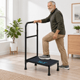 Kitchen Handle Colours 4-Leg Adjustable Step Stool with Handle for High Beds, Bathtubs, and ...