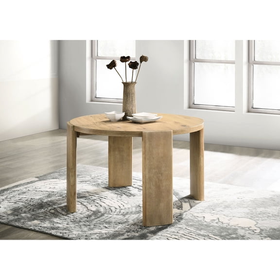 4 Leg Base 47" Round MDF Dining Table / Offers Sleek and Contemporary Look