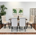 thumbnail image 1 of 4-Leg Table Base 7-Piece Dining Set / Provide Stable Seating, 1 of 7
