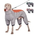 4 Legs Large Dog Coats Jumpsuit Winter Warm Fleece Lined Waterproof