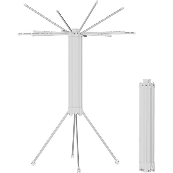 4 Legs Single Layer Clothes Drying Rack, Garment Rack Portable and Foldable Space Saving Laundry Drying Rack - Drying Rack Clothing Floor Folding Balcony Bedroom Household Aluminum