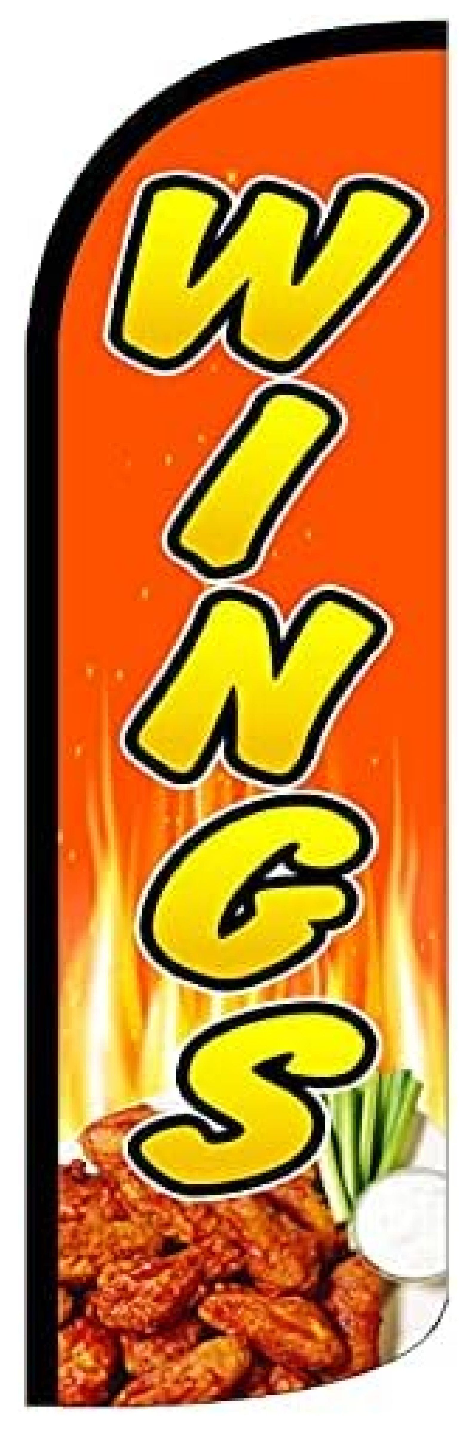 4 Less Co Windless Swooper Flag Feather Banner Sign 3x11.5 ft Tall (Flag ) rq