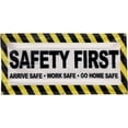 thumbnail image 1 of 4 Less  Feet SAFETY FIRST Banner Sign Fabric Polyester wb, 1 of 2