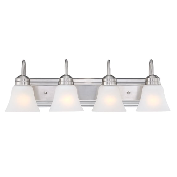 4-Light 25.49 inch Brushed Nickel Vanity Light Fixtures