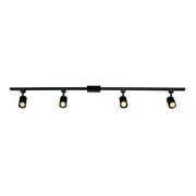 4-Light 56" Matte Black Track Lighting Kit