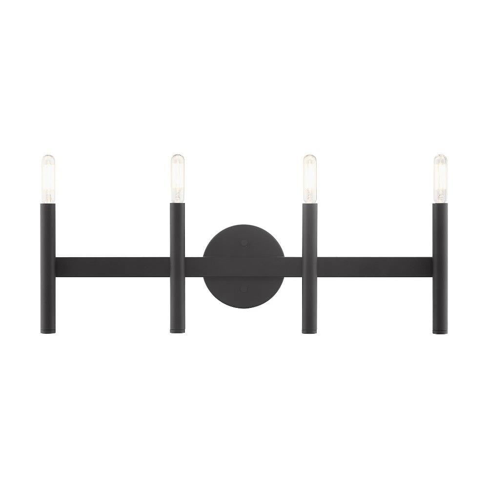 4 Light Ada Bathroom Light in Mid Century Modern Style 23.5 inches Wide ...
