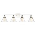 thumbnail image 1 of 4 Light Bath Bar-Farmhouse Style with Vintage and Industrial Inspirations-10 inches Tall By 38 inches Wide-Polished Nickel Finish Bailey Street Home, 1 of 6
