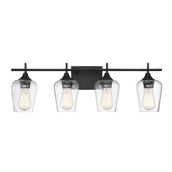 4 Light Bath Bar-Transitional Style with Contemporary and Bohemian Inspirations-9 inches Tall By 28.75 inches Wide-English Bronze Finish Bailey Street