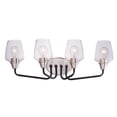thumbnail image 1 of 26123CLBKSN Maxim Lighting Goblet-4 Light Bath Vanity-26.25 Inches wide by 9.5 inches high-Black/Satin Nickel Finish, 1 of 5