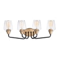thumbnail image 1 of 26123CLBZAB Maxim Lighting Goblet-4 Light Bath Vanity-26.25 Inches wide by 9.5 inches high-Bronze/Antique Brass Finish, 1 of 5
