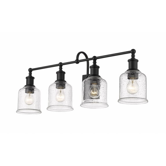 734-4V-MB-Z-Lite-Bryant - 4 Light Bath Vanity In Industrial Style-12.25 Inches Tall and 32 Inches Wide