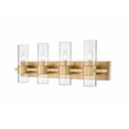 thumbnail image 1 of 343-4V-RB-Z-Lite-Lawson - 4 Light Bath Vanity In Modern Style-11 Inches Tall and 32 Inches Wide-Rubbed Brass  Finish, 1 of 2