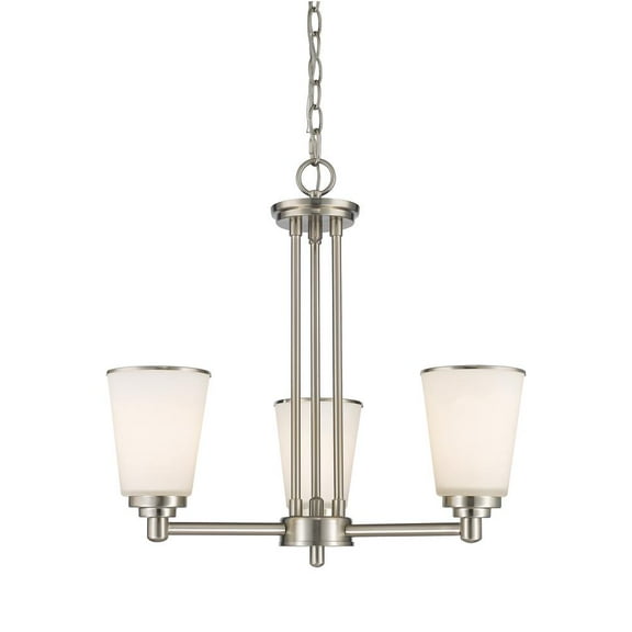 4 Light Bath Vanity In Transitional Style-10 Inches Tall And 31.25 Inches Wide-Brushed Nickel Finish Z-Lite 483-4V-Bn