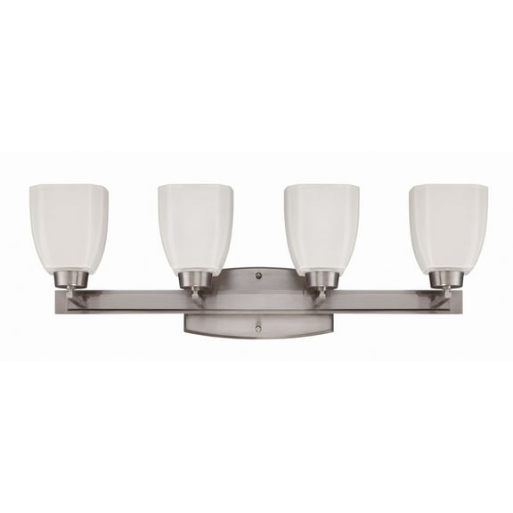 14728BNK4 Craftmade Lighting Bridwell 4 Light Bath Vanity in Transitional Style - 28 inches wide by 9 inches high
