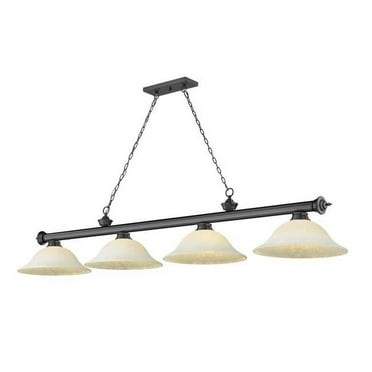 4 Light Billiard In Traditional And Classical Style-14 Inches Tall And 14 Inches Wide Z-Lite 2306-4Bp-Wm16
