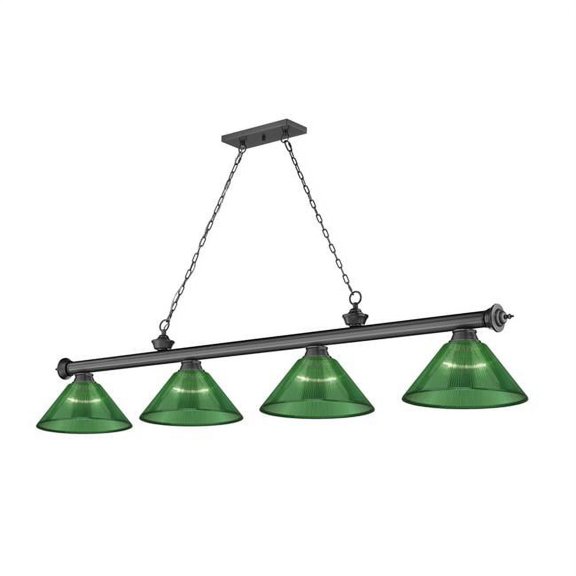 4 Light Billiard In Traditional And Classical Style-14.75 Inches Tall And 14 Inches Wide Z-Lite 2306-4Bp-Arg