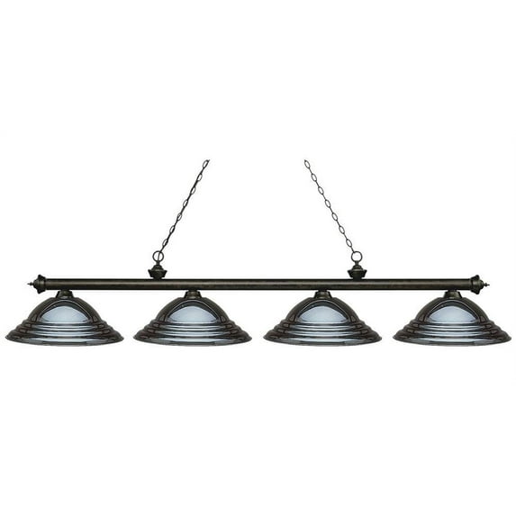 4-Light Billiard Light with Steel Frame