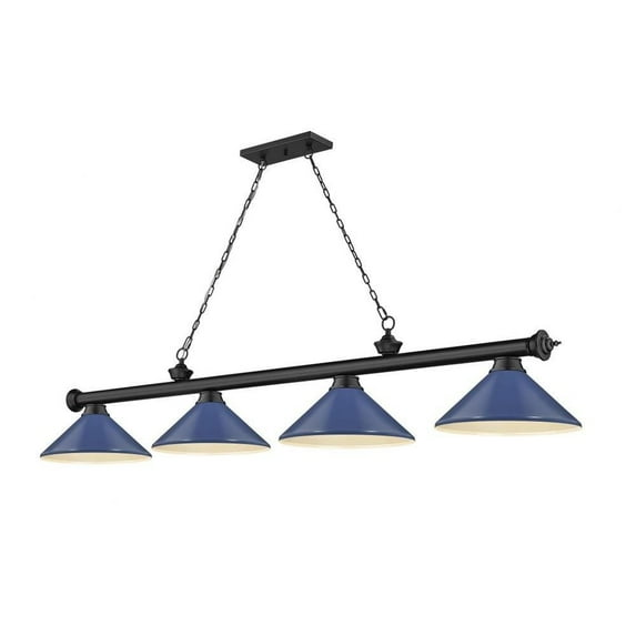 4 Light Billiard in Traditional and Classical Style-18.75 inches Tall and 14 inches Wide Bailey Street Home 372-Bel-4596795