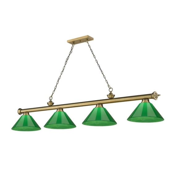 4 Light Billiard in Traditional and Classical Style-18.75 inches Tall and 14 inches Wide Bailey Street Home 372-Bel-4596813