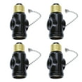 thumbnail image 1 of 4 Light Bulb Socket 2 Outlets Splitter Switch Light Holder Adapter Pull Chain, 1 of 6