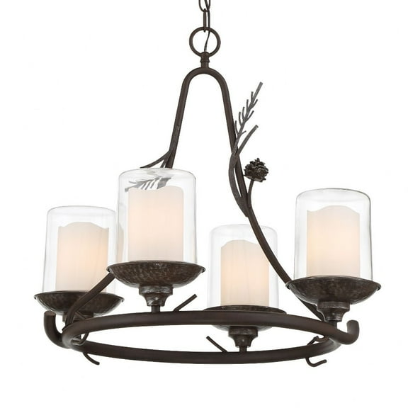 2754-694-Minka Lavery-Ponderosa Ridge - 4 Light Chandelier-20.63 Inches Tall and 22 Inches Wide     -Traditional Installation