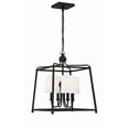 thumbnail image 1 of 2245-BF Crystorama Lighting Sylvan - 4 Light Chandelier-21 Inches Tall and 16 Inches Wide-Black Forged Finish    -Traditional Installation, 1 of 7