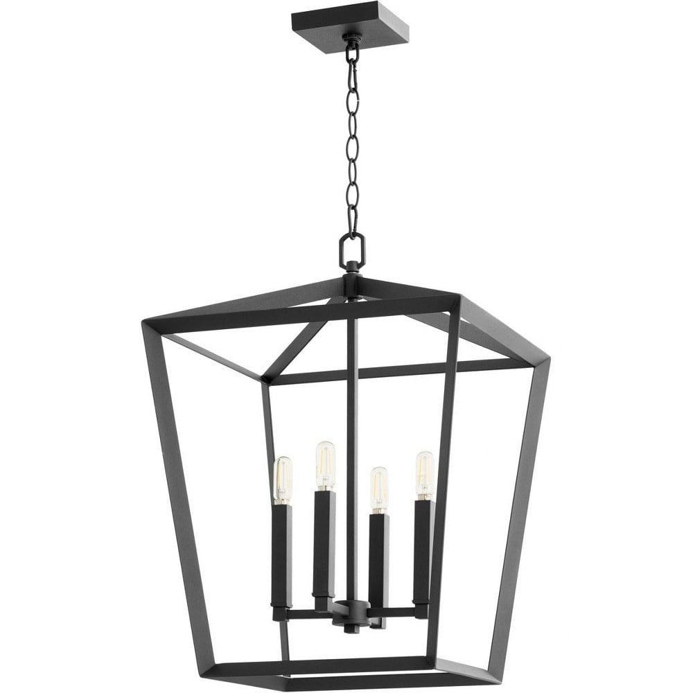 Hyperion Noir Finish 4-Light Traditional Chandelier