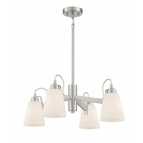 4 Light Chandelier-Brushed Nickel Finish    -Traditional Installation Minka Lavery 3994-84