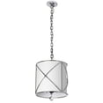 thumbnail image 1 of 4 Light Chandelier w/Cream Linen Shade, 1 of 1