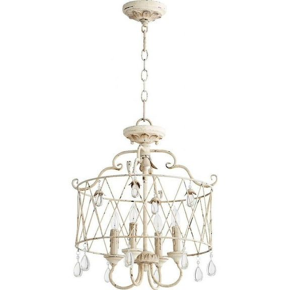 4 Light Convertible Pendant in Transitional Style 17.75 inches Wide By 20.5 inches High Bailey Street Home 183-Bel-1861671