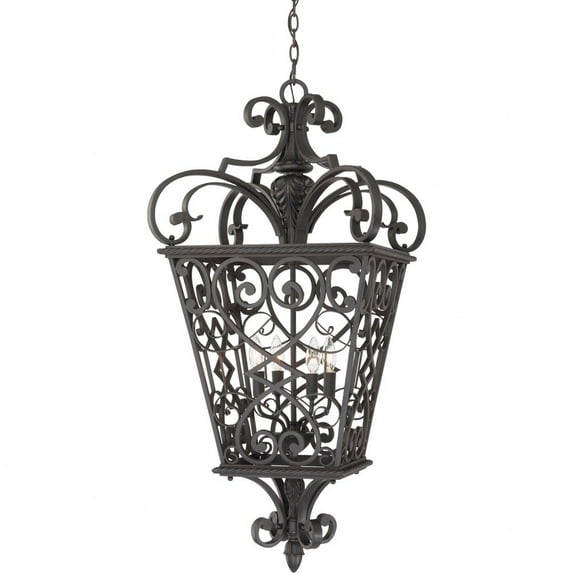 FQ1920MK01 Quoizel Lighting Fort Quinn - 4 Light Extra Large Hanging Lantern