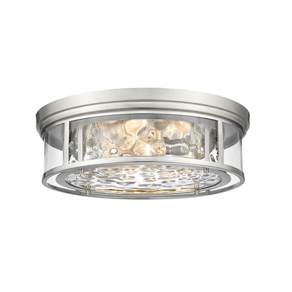 493F4-BN-Z-Lite-Clarion - 4 Light Flush Mount In Transitional Style-6.25 Inches Tall and 20.75 Inches Wide-Brushed Nickel Finish