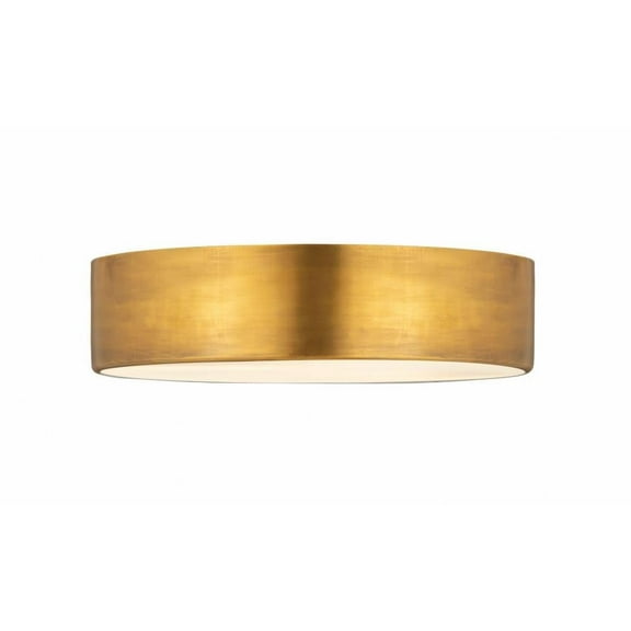 4 Light Flush Mount-Rubbed Brass  Finish-Rubbed Brass Shade Color Bailey Street Home 372-Bel-4529399