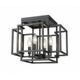 thumbnail image 1 of 4 Light Flush Mount in Modern Style-11.75 inches Tall and 14 inches Wide Bailey Street Home 372-Bel-4973725, 1 of 1