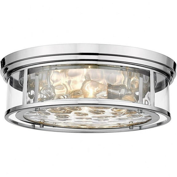 4 Light Flush Mount in Transitional Style-6.25 inches Tall and 20.75 inches Wide-Polished Nickel Finish Bailey Street Home 372-Bel-4619932
