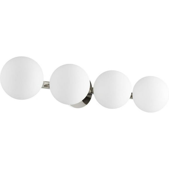 4 Light Globe Bathroom Light in Transitional Style 29.75 inches Wide By 6 inches High-Polished Nickel Finish Bailey Street Home 183-Bel-3399986