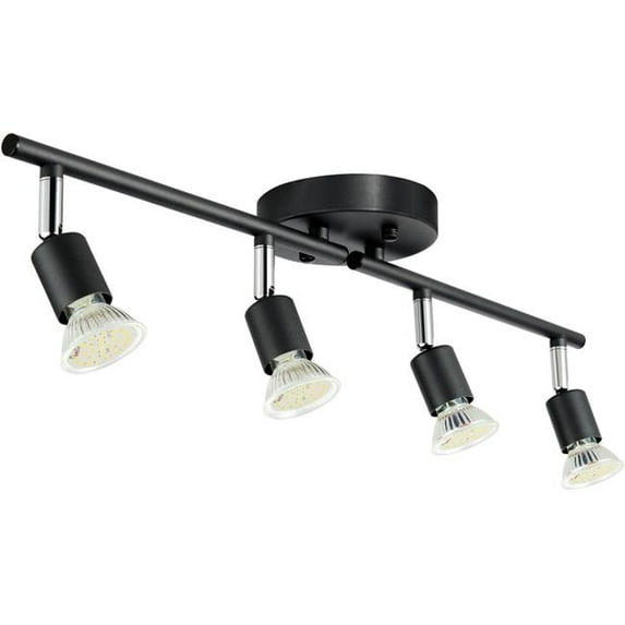 4-Light LED Track Lighting Kit