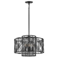 thumbnail image 1 of 4 Light Large Convertible Pendant in Transitional and Coastal and Bohemian Style-13.75 inches Tall and 20.25 inches Wide-Black Finish Bailey Street, 1 of 1