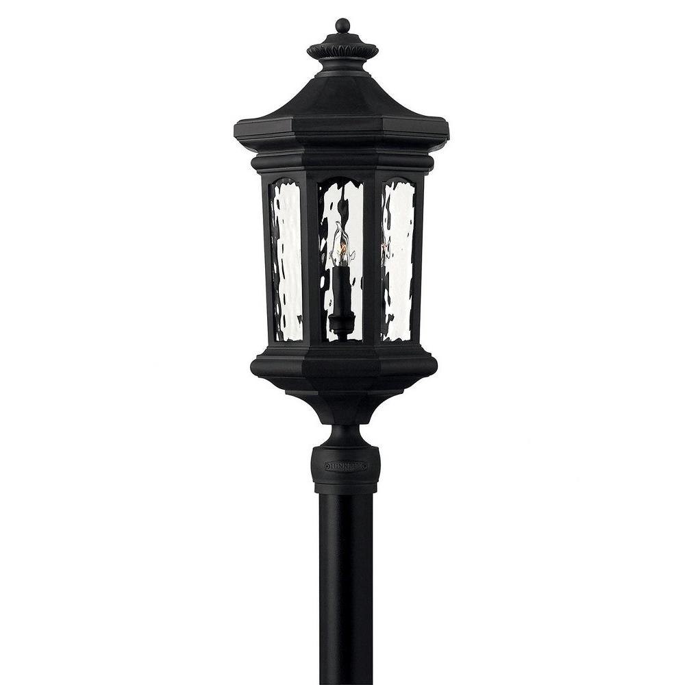 4 Light Large Outdoor Low Voltage Post Top or Pier Mount Lantern in Traditional Style 11.75 inches Wide By 26.25 inches High-Museum Black Finish-E26