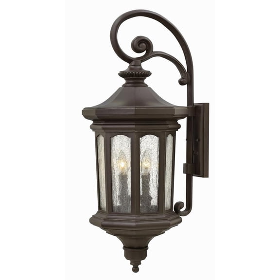 4 Light Large Outdoor Wall Lantern in Traditional Style 11.75 inches Wide By 31.5 inches High-Oil Rubbed Bronze Finish-Incandescent Lamping Type