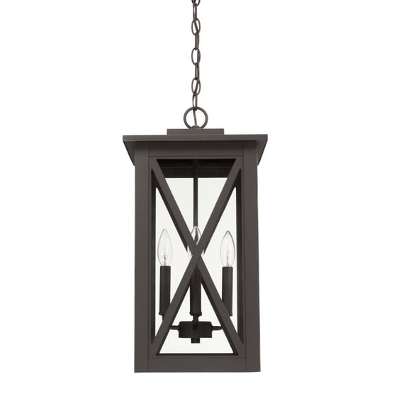 4 Light Outdoor Hanging Lantern In Transitional Style 11 High By 21.25 Wide Rain Or Shine Made For Coastal Environments-Oiled Bronze Finish Capital