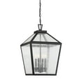 thumbnail image 1 of Woodstock 4-Light Outdoor Hanging Lantern in Black, 1 of 6