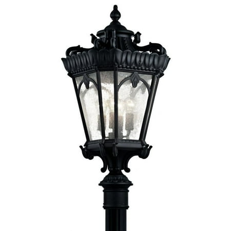 4 Light Outdoor Post Mount 37.5 inches Tall By 17 inches Wide-Textured Black Finish Bailey Street Home 147-Bel-1044902