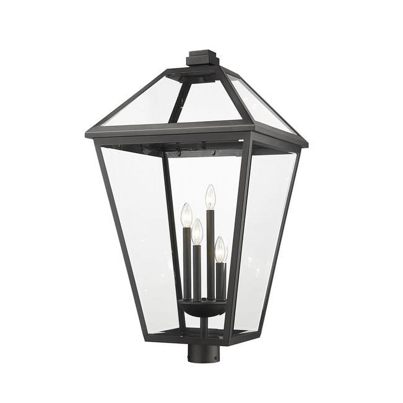 4 Light Outdoor Post Mount In Transitional Style-34.25 Inches Tall And 19.5 Inches Wide-Black Finish Z-Lite 579Phxlxr-Bk