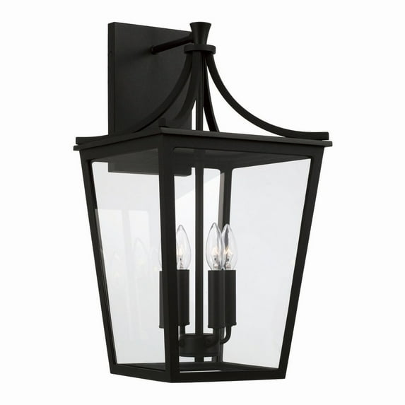 4 Light Outdoor Wall Lantern In Farmhouse Style-23.25 Inches Tall And 12 Inches Wide Capital Lighting 947941Bk