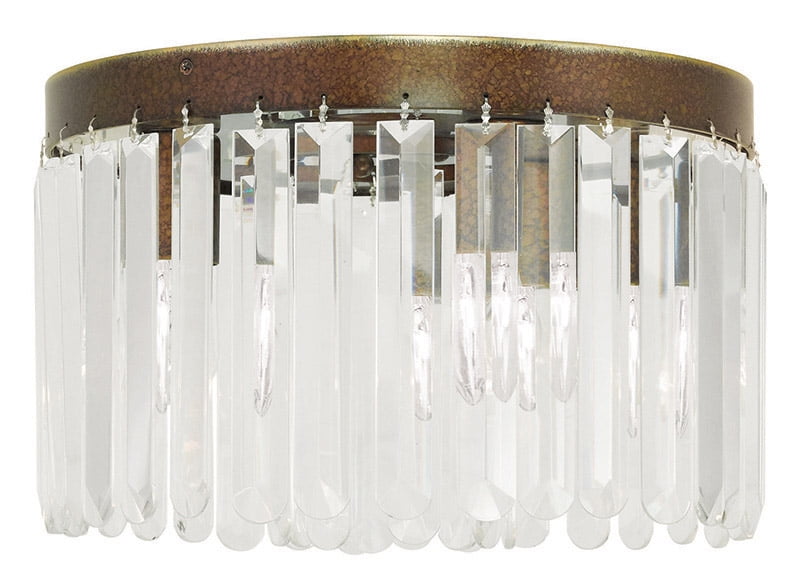 4 Light Palacial Bronze Ceiling Light fixture with Steel base material