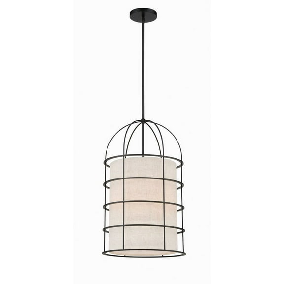 2154-66A-Minka Lavery-Gateway Park - 4 Light Pendant-23.5 Inches Tall and 14 Inches Wide-Coal Finish