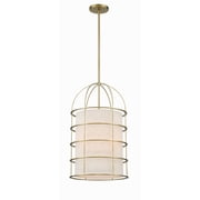 2154-695-Minka Lavery-Gateway Park - 4 Light Pendant-23.5 Inches Tall and 14 Inches Wide-Soft Brass Finish