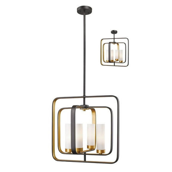 4 Light Pendant-Bronze Gold Finish Z-Lite 6000Sfc-Bzgd