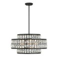 thumbnail image 1 of Matte Black Four Light Pendant from the Renzo Collection, 1 of 5
